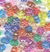 100 12mm Acrylic Transparent Flower Mix